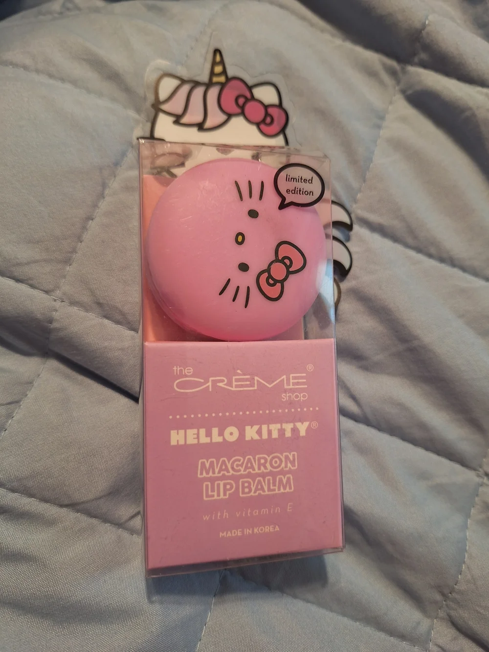 Hello Kitty Lavender Macaron Lip Balm Pink Character